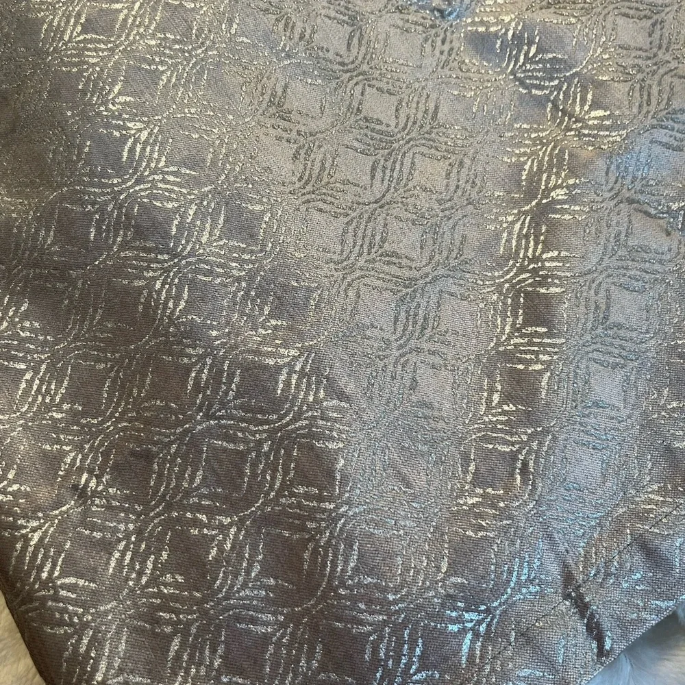Elegant Silver Patterned Curtains set of 4